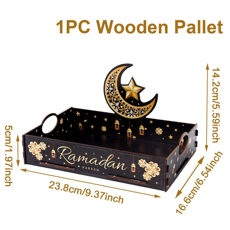 Eid Mubarak Mondlicht Holztablett 🌙