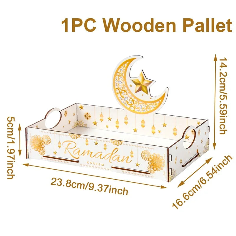 Eid Mubarak Mondlicht Holztablett 🌙